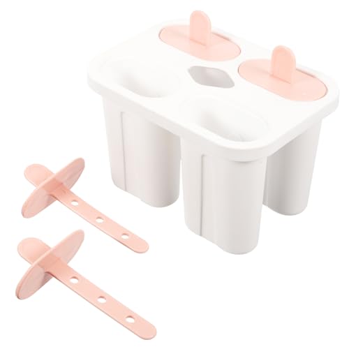 OUNONA 1 Set Silicone Ice Lolly Molds with Covers for Homemade Ice Pops Easy to and Reusable for Family Fun for Summer Treats Random Color