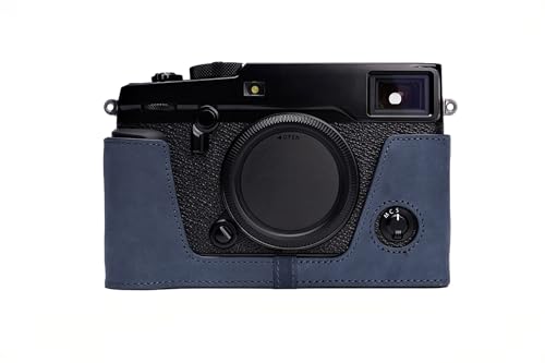 Étui en cuir bleu Fujifilm X-Pro2 pour la photographie de rue et voyage