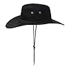 Cowboy Hat Black Sun Cap Faux Felt Leather Suede Fancy Dress Party Cowgirl Costume Outfit Western Travel Outdoor Sun Protection Mens Womens #5