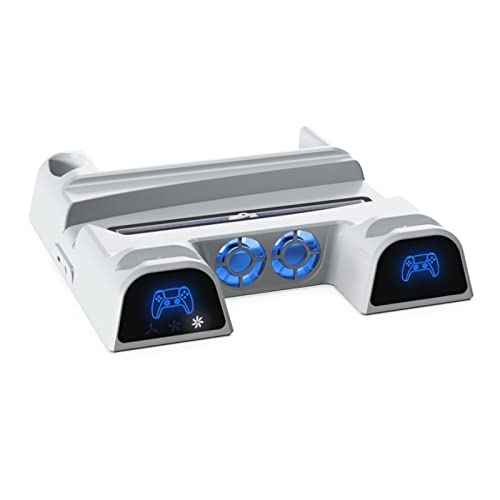 Dobe P-5 Stand with Controller Charging Station and Cooling Fan, P-5 Accessories Compatible with Playstation 5 Digital Edition/Disc Version, Dual Controller Charger Station. TD-368GA-02 (B0B4H5T262) Amazon Price History, Amazon Price Tracker