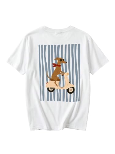 Image of BEAUDRM Women's Graphic Tees Cute Graphic T Shirts Trendy 2000s Outfits