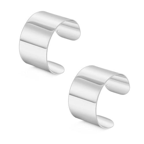 2-4PCS Gold Cuff Bracelets for Women Gold Bangle Bracelets Set Gold Cuff Jewelry Gold Open Wide Bracelets Adjustable