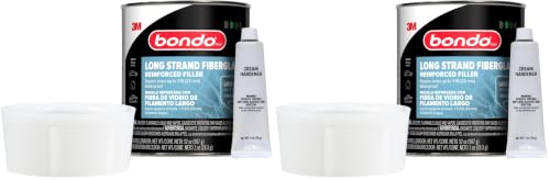 Image of Bondo Bondo-Hair Long Strand Fiberglass Reinforced Filler, 00762, 1 Quart (Pack of 2)