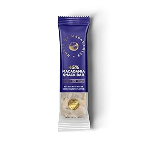 House of Macadamias, Premium Macadamia Snack Bars, Blueberry White Chocolate Macadamia Nut, 12 x 1.41oz – Keto, Vegan, Paleo, Gluten-Free, Sugar-Free, Dairy-Free, Low Carb Healthy Snack Option
