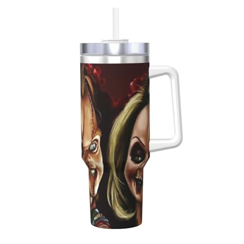 �X�e�����X �^���u���[ �W�t�� Bride Of Chucky Movie ��e�� 40oz �X�g���[�����݃^���u���[ �h�����N�J�b�v �X�e�����X���� �E�H�[�^�[�{�g�� �^��f�M ��d�\�� �ۉ��ۗ� �J�[�J�b�v �����t�� �A�E�g�h�A ���� �}�O�J�b�v ��