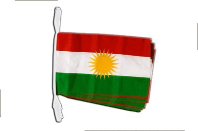 Guirlande Kurdistan Digni de 8,9 m pour fête de communauté