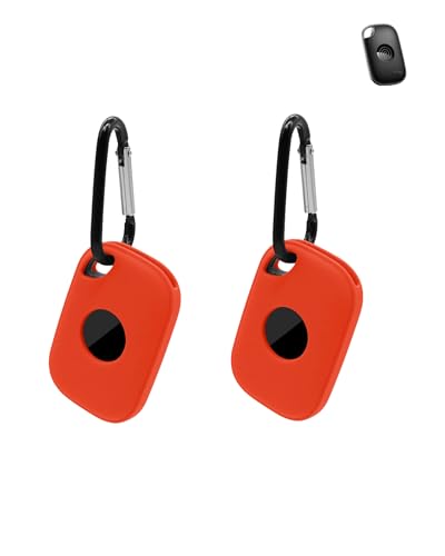 2pack Protective Case For Tile Life 360 Pro 2024 Anti-Loss Tracker Silicone Keychain- Durable and Stylish Cover,Waterproof,Anti-fall,Red