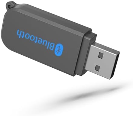 ANSTA Bluetooth Wireless Receiver,Wireless Audio Adapter, Bluetooth Car Kit, 10 Hours Battery Life, For Music, Wired Headphones, Speaker, Hands-free Call, Car Stereo System