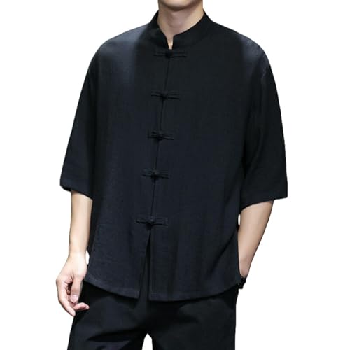 Chemise rétro homme boutons grenouille aux finitions soignées