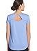 Jockey Women's Activewear Momentum Active Tee, Shirting Blue, M