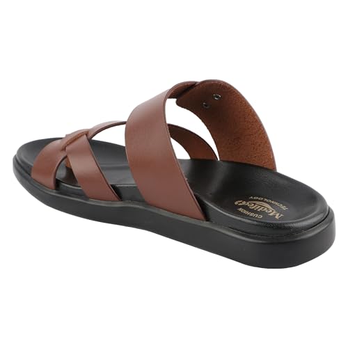 Image of Medifeet Men's Toe-Ring Leather Highway Sandals