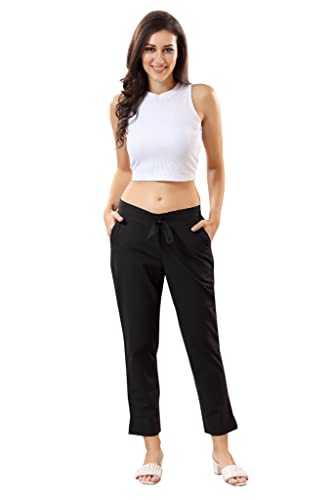 Image of TRASA Ultra Soft Cotton Regular and Plus 8 Colour Cotton Pants for Womens and Girls - Available Sizes : M,L,XL,2XL,3XL,4XL,5XL