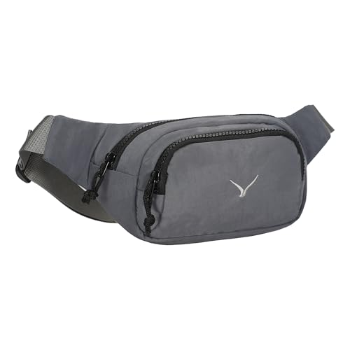 Hynes Eagle Fanny Pack Belt Bag for Women Men Fashionable Sling Crossbody Bag Waist Pack with Adjustable Strap Grey
