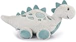 TCBunny Baby Dinosaur Bedtime Stuffed Animal Plush Toy 15", (Stegosaurus-Grey)
