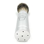 Parker Full Size Travel Shaving Brush with Pure Badger Bristles - Ingenious Design Stores the Brush Head in the Handle Making the Brush Compact for Travel - Image 5