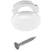 Produktbild MPM Lamps Anschlussdosen, Abdeckbox, Abzweigdose, Baldachin, weiß, superflach, Durchmesser 100, Höhe 1,5 cm  mit Montageset