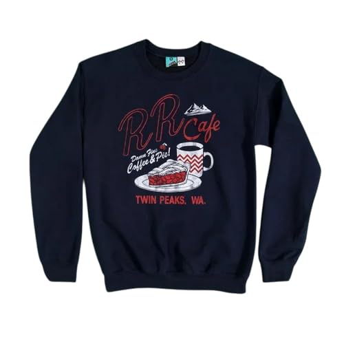 Twin Peaks RR Cafe Navy Sweater TruffleShuffle idéal pour vos soirées séries télévisées d'hiver