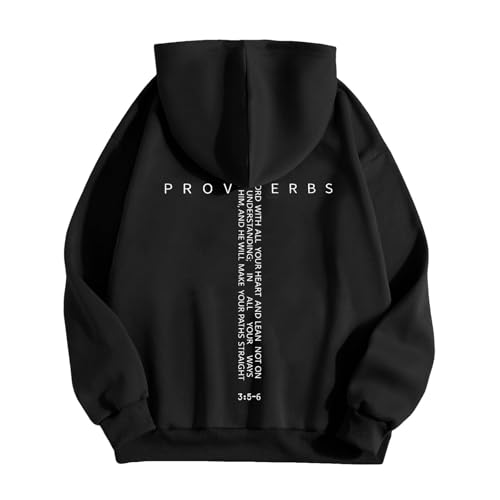 Christian Hoodies for Men Bible Verse Faith Fall Oversize Hoodied Sweatshirts Back Letter Print Graphic Pullover Tops4