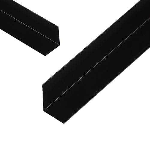 5 x siwitec Winkelprofil, Aluminium Profil, schwarz eloxiert, 10 x 10 x 1 mm, 2 m lang, Alu Schiene, Alu Winkel, L Profil Aluminium, Eckschienen Kantenschutzprofil, Eckschutzprofil