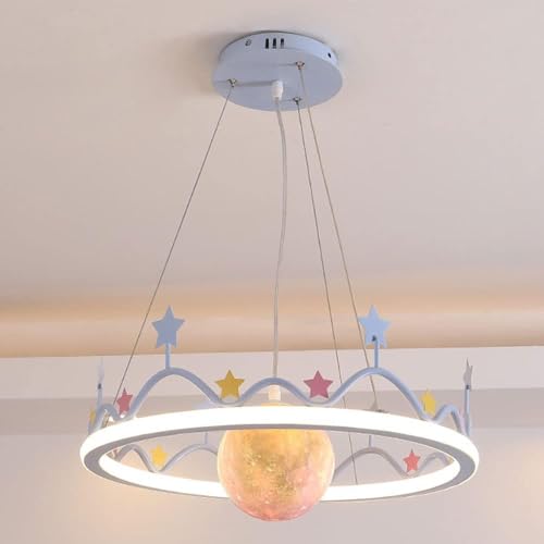 Lampe suspendue planète pour chambre d'enfant et lustre de balcon exquis