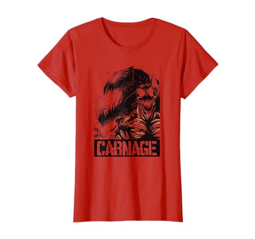 15MARV927 Marvel Carnage Shadow Comic Silhouette Poster Maglietta