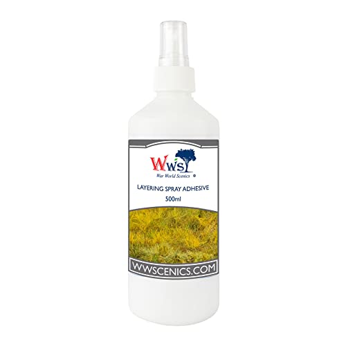 War World Scenics 500ml Sprüh-Kleber für Statische Grasfasern Modellbau Modellbahn Tabletop Gelände