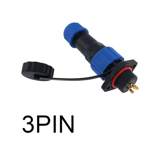 Enchufe macho SP16 con conector de brida de 3 pines para líneas de alimentación 2