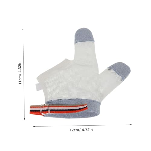 VICASKY 2 Pairs of Baby Anti-Sucking Gloves for Infants and Toddlers Adjustable Thumb Protector Mittens Soft Material for Preventing Finger Sucking 4-Piece Set2