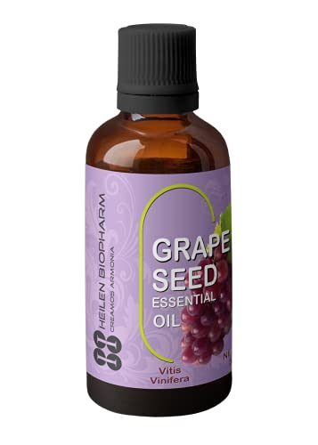 Image of Heilen Biopharm Grapeseed Essential Oil Natural and Nourishing for Healthy Skin and Hair - 50 mL I Pack of 1