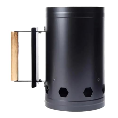 Buhdjfnke Cubo de chispas, cubo de carbón vegetal, cubo de carbón vegetal, encendedor de horno de barbacoa, cilindro para horno de barbacoa al aire libre