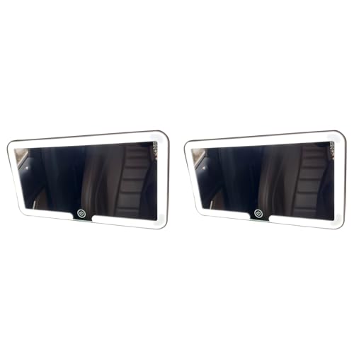 Miroir de maquillage LED rechargeable à intensité variable pour voiture