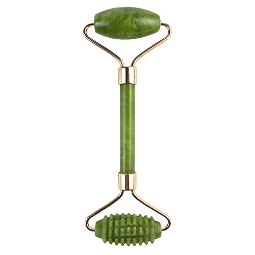 Rodillo De Jade Facial -Masaje Facial Anti -Arrugas Y Rejuvenecimiento De La Piel -Rodillo De Cristal De Jade Puntiagudo Para La Cara Del Cuerpo Cover