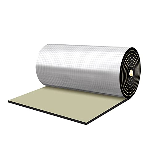 Car Heat Sound Deadening Insulation Mat, Sound Deadener & Heat Insulation Pad for Auto Hood Engine Roof Door and Trunk - 197mil 21.6sqft - 40 Inch x 40 Inch - 2PACK, Aluminum Foil