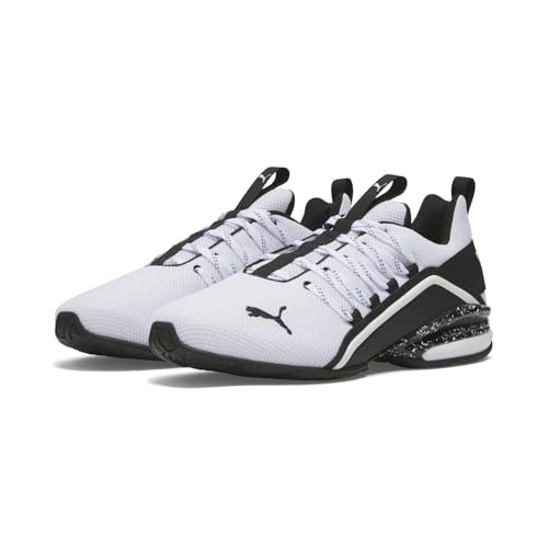 PUMA PUMA Mens Axelion Cross Trainer, Mens White Mens Black, 7
