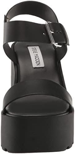 Steve Madden Women's Vesta Heeled Sandal, Black, 6 | Image 1