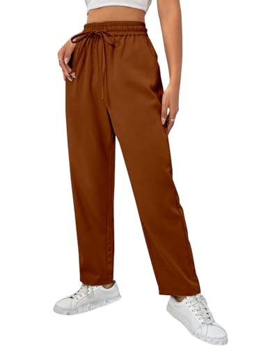 Image of Vogaan Trousers for Women | Women's High-Waisted Wide Leg Pant | Women Trousers Pants | Korean Trousers for Holiday