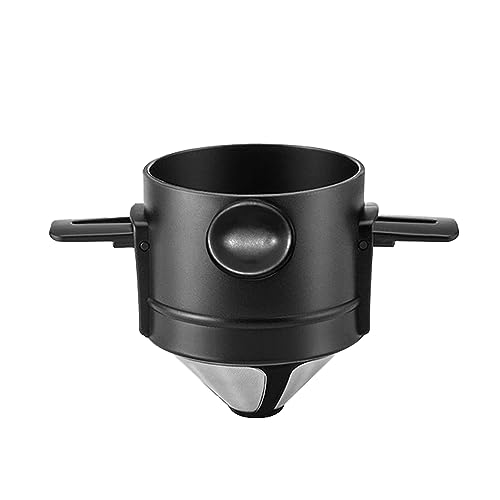 MERMOO YILAN Pour Over Coffee Maker Reusable Coffee Dripper Cone Filter Single Cup Brew Easy to Clean for Camping Travel Backpacking