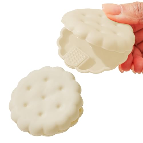 Hogvinnatil Cierres Para Bolsas De Patatas Fritas | Pack De 2 Cierres Para Bolsas De Snacks | Accesorios de Cocina con Forma de Galleta, Organizadores para Hogar, Viajes y Exteriores para Adultos y
