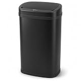Five Stars® Papelera con Sensor - 60 Litros - Residuos de acero inoxidable -...