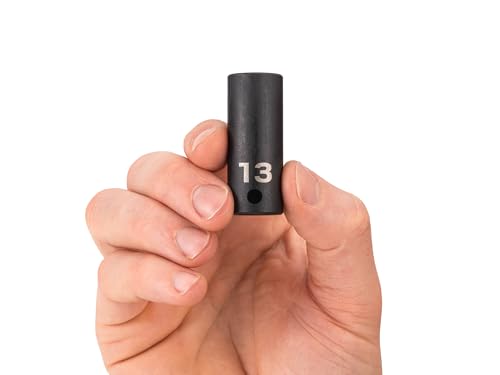 Image of TEKTON 3 /8 Inch Drive x 13 mm Semi-Deep 6-Point Impact Socket | SID14113