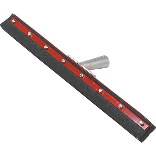 Image of SPARTA 4008200 Plastic Double Neoprene Floor Squeegee, Surface Floor Squeegee With Heavy Duty Steel Frame For Floor, Bathroom, Kitchen, Concrete, Tile, Garage, Commercial Use, 24 Inches, Black