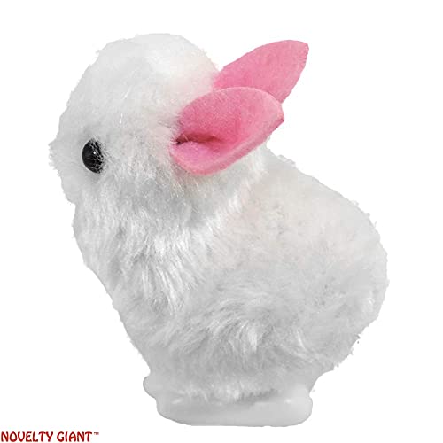 Novelty Giant Www.noveltygiant.com 2 Wind Up Hopping Bunny Easter Egg White Baby Bunny #TOP5