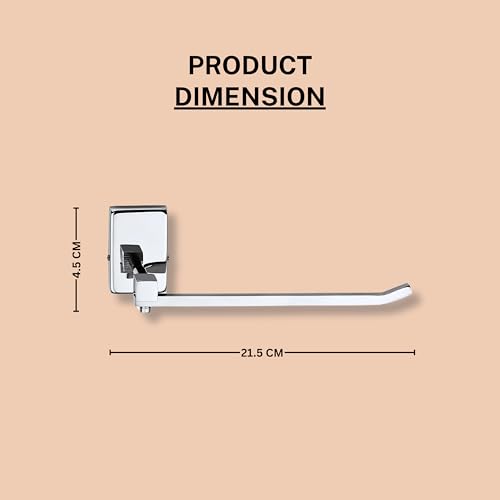 Image of GLOXY Premium Stainless Steel Elite Towel Ring Holder with Chrome Finish - Wall Mounted Napkin Hanger for Bathroom - Towel Hanger for Wash Basin & Kitchen - Bathroom Accessories