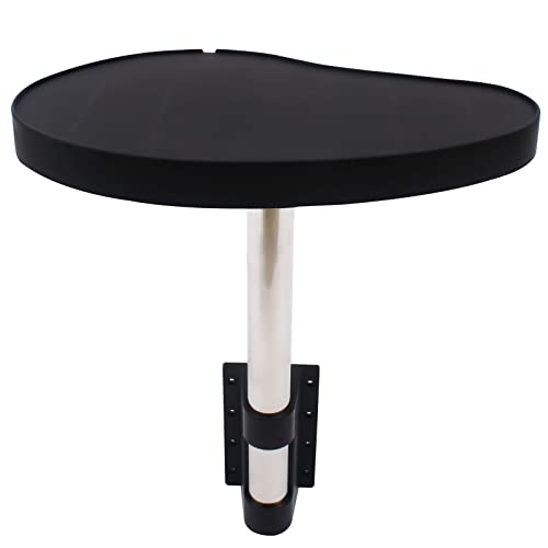 Anti-Slip Spa Caddy Tray, 360° Swivel Side Table Tray for Hot Tubs & Swim Spas – Durable & Space-Saving Design, Black
