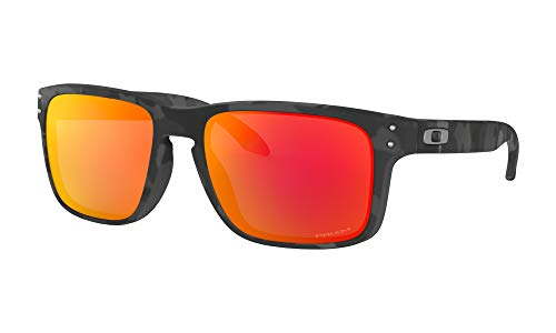 Oakley Holbrook Sunglasses Black Camo with Prizm Ruby Lens 57mm