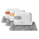 FIXOSHEE Cepillo para Limpiar Ranuras de Ventanas 3 Piezas, Cabezal Flexible Desmontable, Colores Gris, Amarillo Jengibre y Naranja Rojo, Herramienta Multiuso para Limpieza de Rieles,
