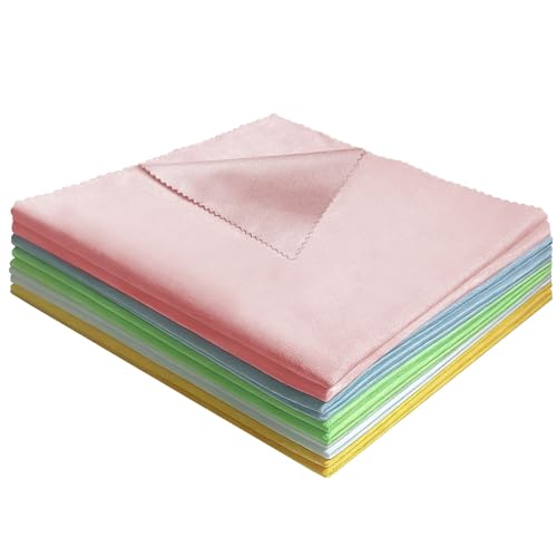 Noviatrix 10 Pièces Chiffons de Nettoyage pour Instruments de Musique, 30 x 30cm Doux et sans Rayures Chiffons de Polissage pour Instruments Convient aux...