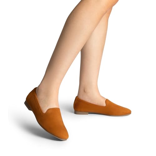 Image of DREAM PAIRS Round Toe Flats for Women Dressy Comfortable, Slip-On Dress Business Casual Office Work Shoes for Women