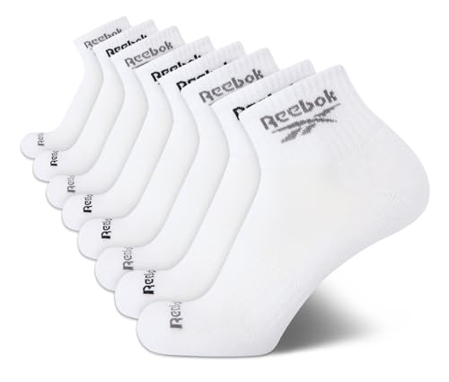 Reebok(リーボック) メンズ クォーターソックス - 8パック パフォーマンス アーチサポートソックス - クッション付きアスレチックソックス 男性用 (靴サイズ:6-12.5)