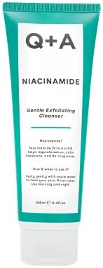 Q+A Niacinamide Gentle Exfoliating Cleanser, 125ml